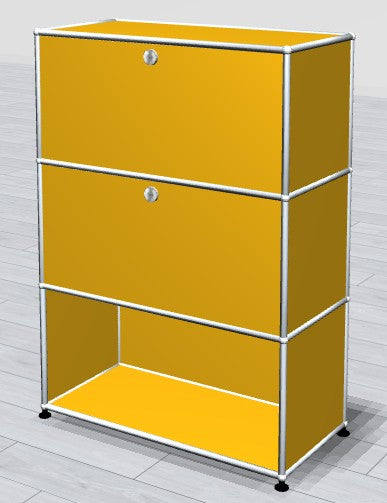 Highboard 1x3 - 2 Klapptüren oben - unten offen
