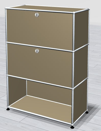 Highboard 1x3 - 2 Klapptüren oben - unten offen