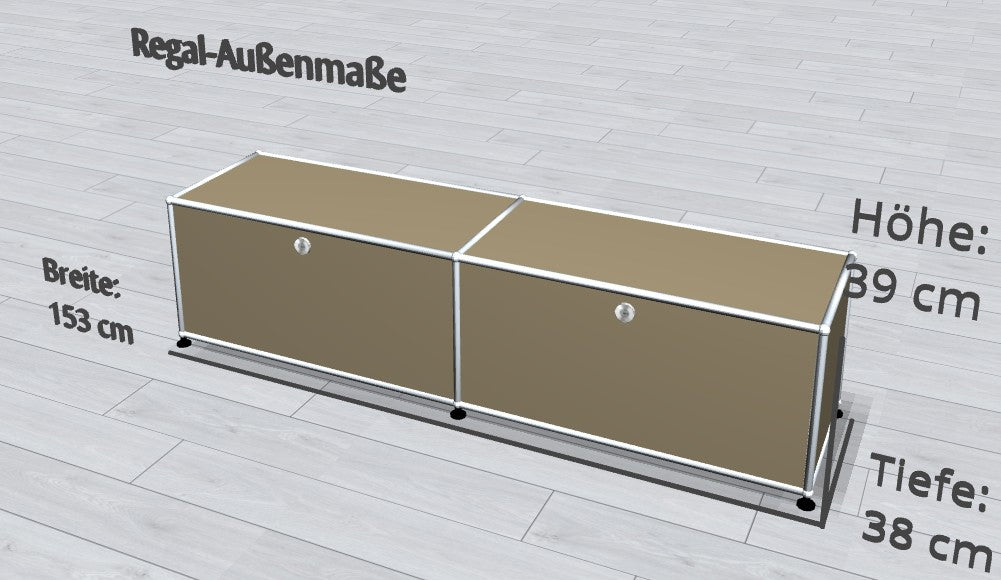 Lowboard mit 2 Klappen