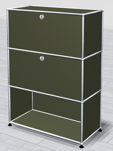 Highboard 1x3 - 2 Klapptüren oben - unten offen