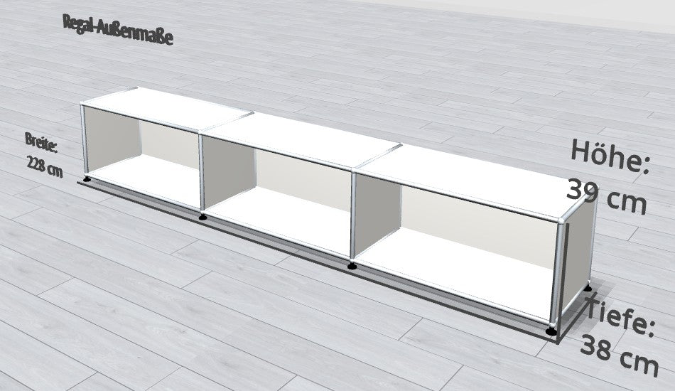 Lowboard 3x1 - offen